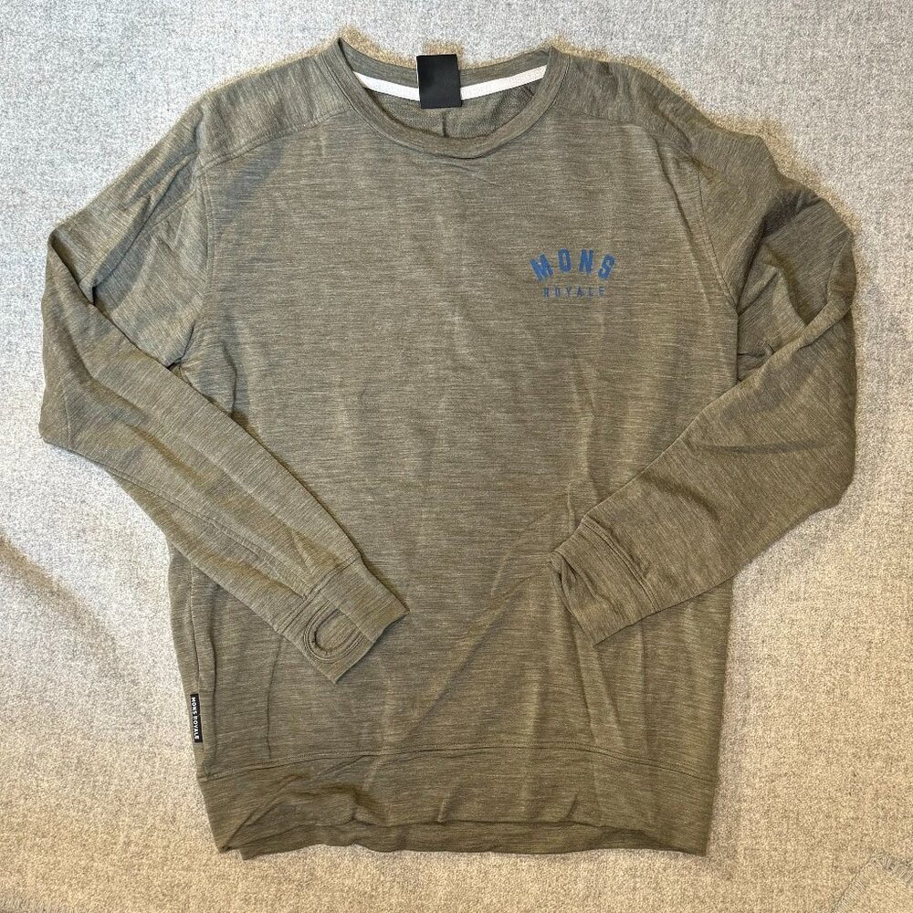 Mons Royale Covert Lite Crew Hoodie Sweatshirt